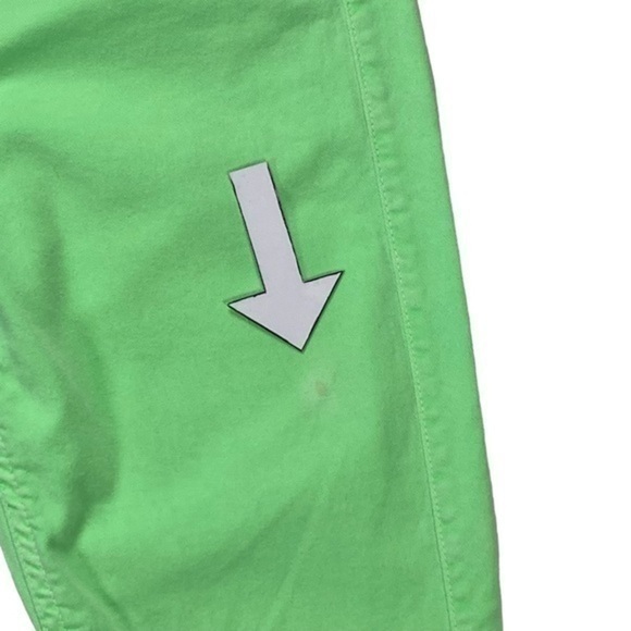 7 For All Mankind Jeans Womens Size 30 Spring Green Skinny Cropped Stretchy - Picture 13 of 13